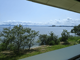 小さなお葬式 びわこ大橋ホールびわこ大橋会館からの景色