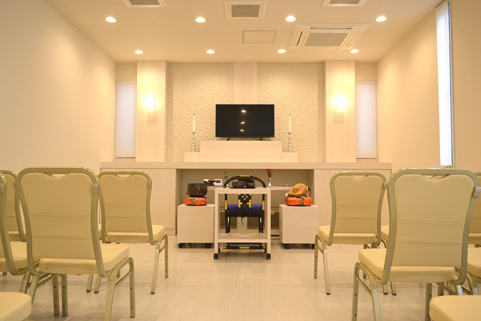 小さなお葬式 旭区高殿ホール式場内