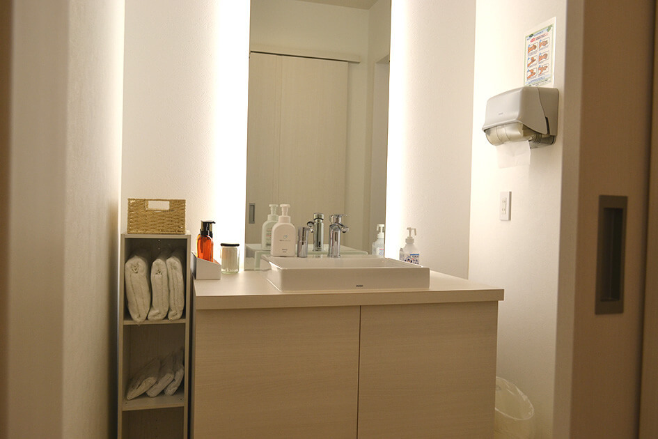 小さなお葬式 旭区高殿ホール洗面台