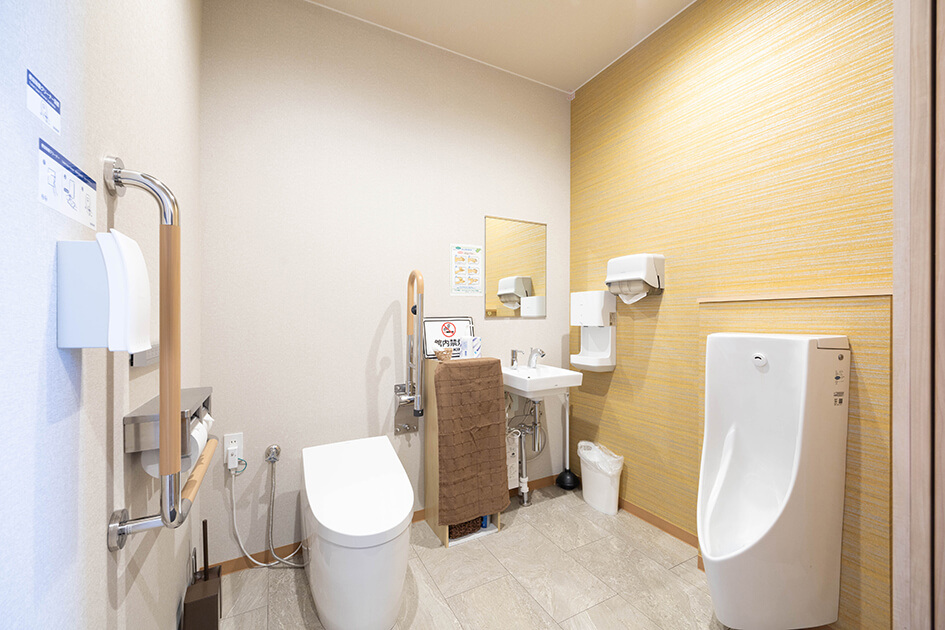 小さなお葬式 大東南津の辺ホールバリアフリーのお手洗い