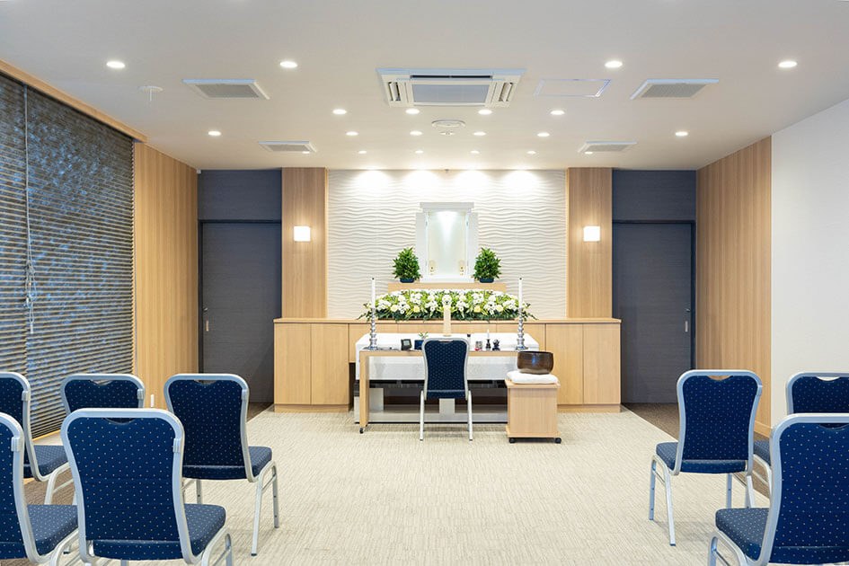 小さなお葬式 大東新田ホール祭壇