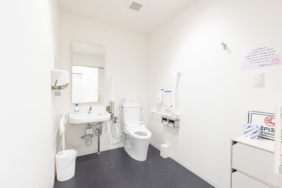 小さなお葬式 東大阪菱江ホールバリアフリーのお手洗い