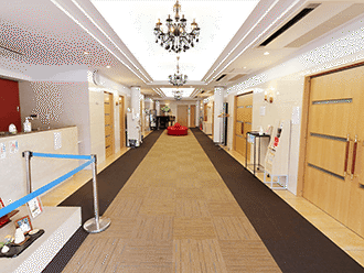 小さなお葬式 枚方伊加賀ホールロビー