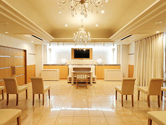 小さなお葬式 枚方伊加賀ホール式場内