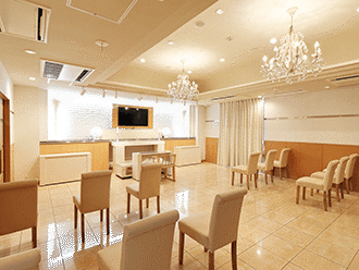 小さなお葬式 枚方伊加賀ホール式場内