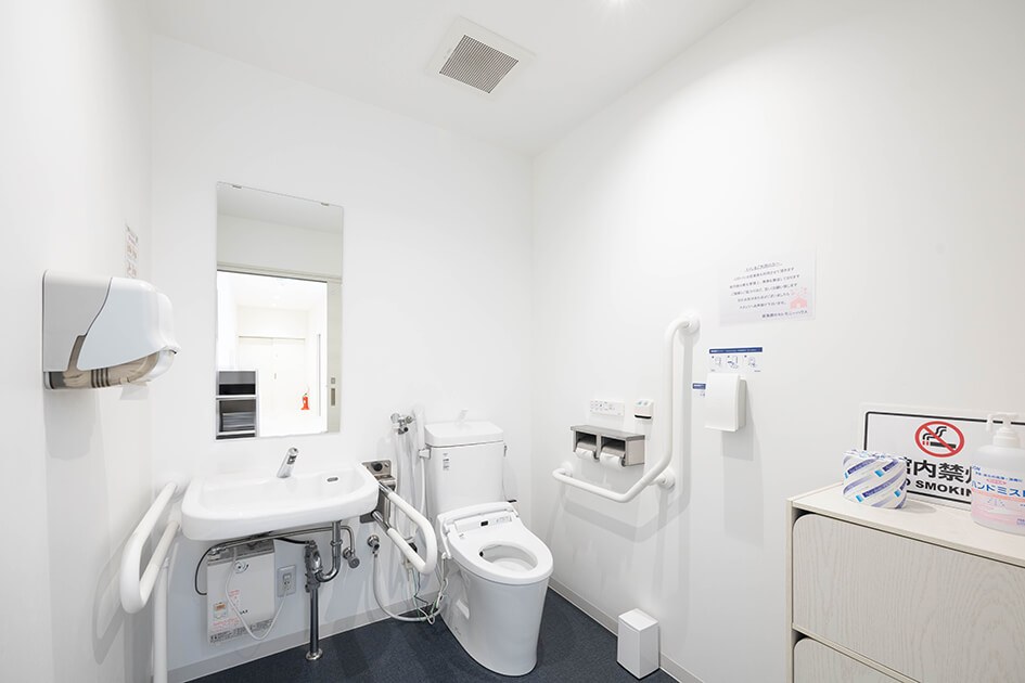 小さなお葬式 茨木学園南ホールバリアフリーのお手洗い