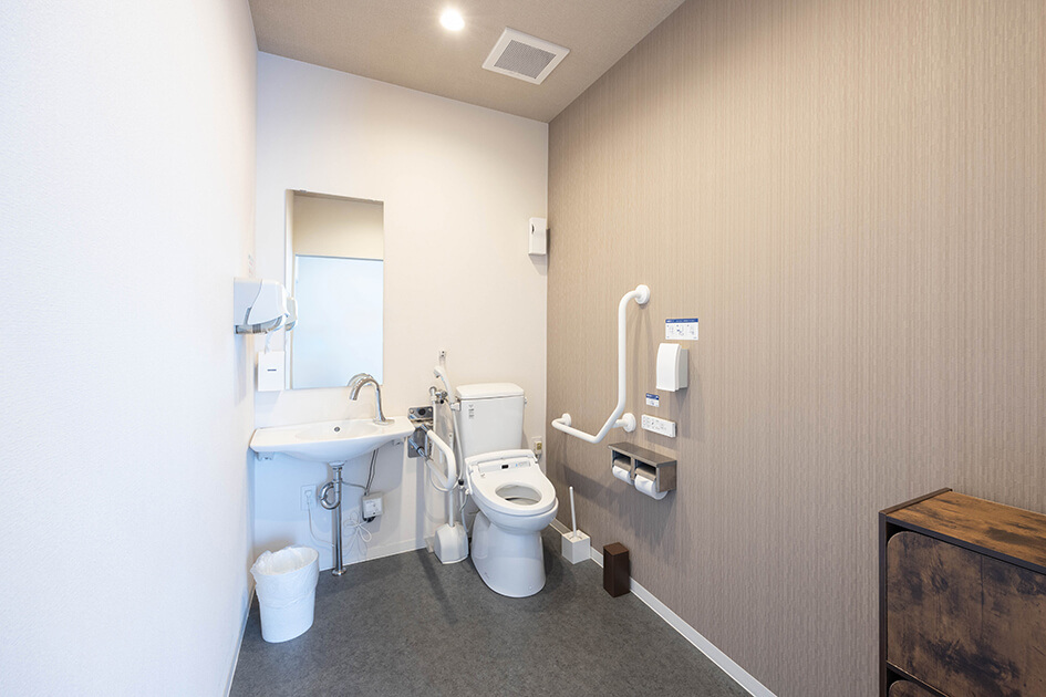 小さなお葬式 伊丹野間ホールバリアフリーのお手洗い