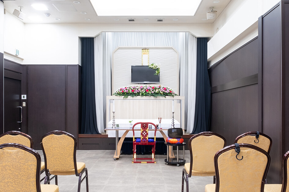 小さなお葬式 摩耶ホール祭壇