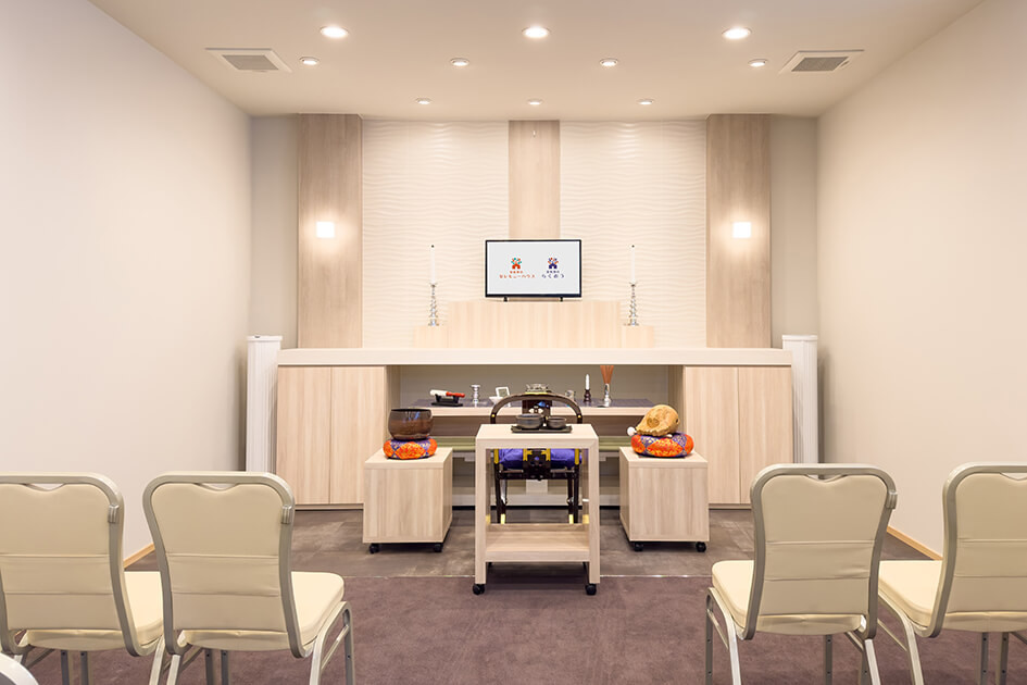 小さなお葬式 寝屋川高宮栄ホール祭壇