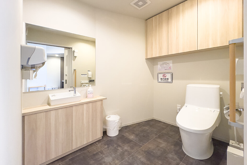 小さなお葬式 寝屋川高宮栄ホールバリアフリーのお手洗い