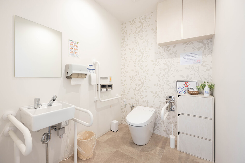 小さなお葬式 西宮武庫川ホールバリアフリーのお手洗い