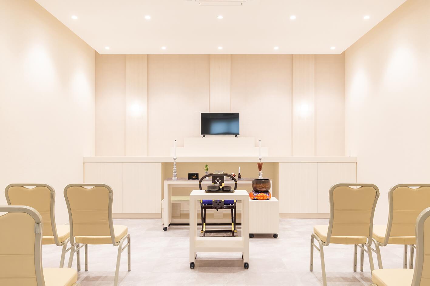 小さなお葬式 関戸ホール祭壇