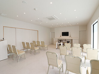 小さなお葬式 高槻登美の里ホール式場内