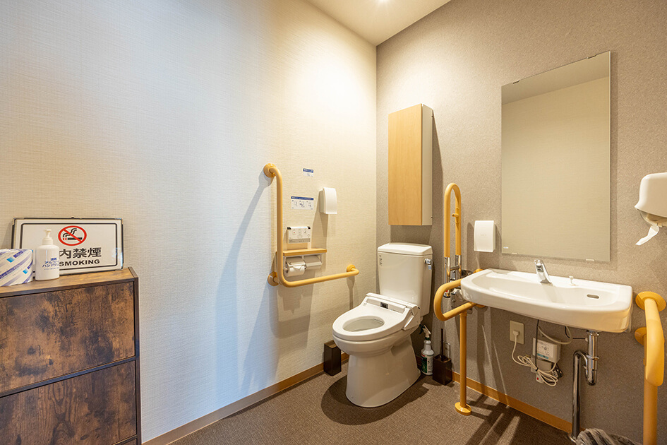 小さなお葬式 若江ホールバリアフリーのお手洗い