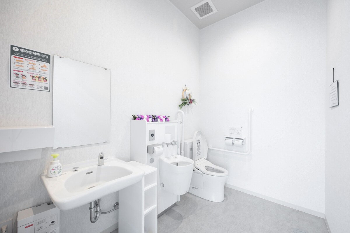 小さなお葬式 野々市本町ホールバリアフリーのお手洗い