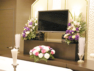 小さなお葬式 枚方星丘ホール祭壇