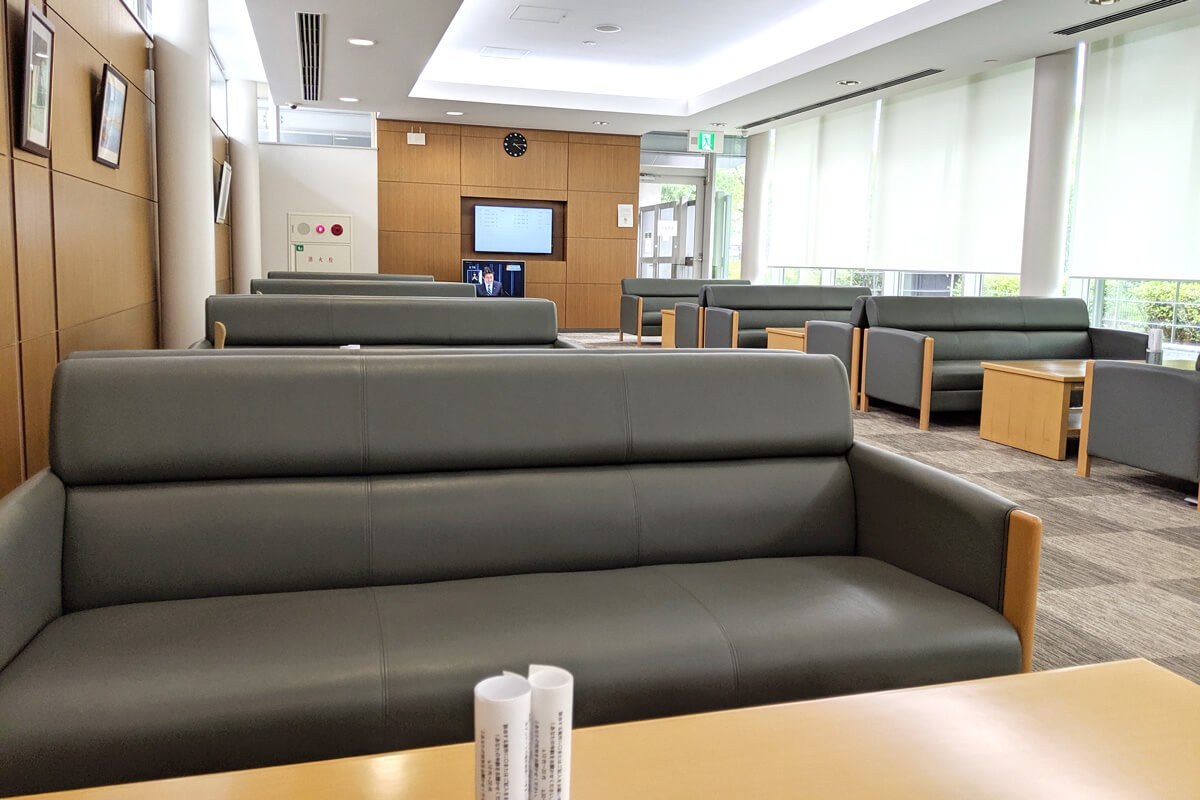 枚方市立やすらぎの杜待合室