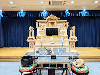 小さなお葬式 城陽平川ホール祭壇