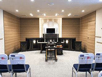 小さなお葬式 草津東ホール式場内