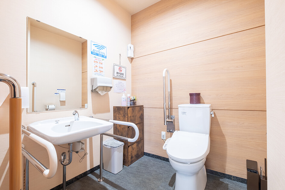 小さなお葬式 草津矢倉ホールバリアフリーのお手洗い