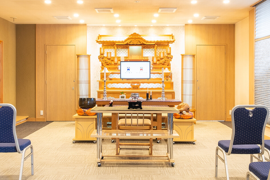 小さなお葬式 大津御殿浜ホール祭壇