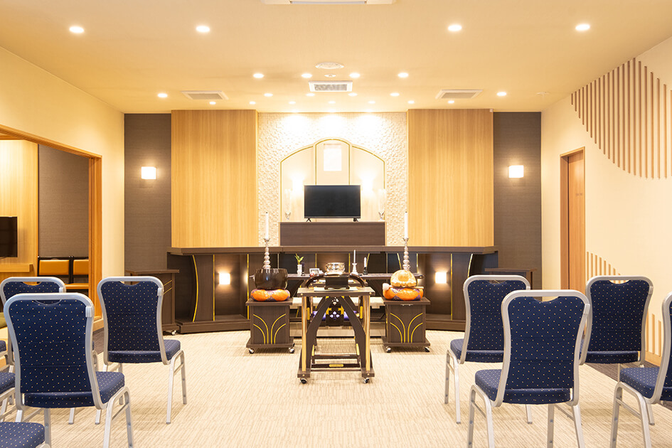 小さなお葬式 大津際川ホール祭壇