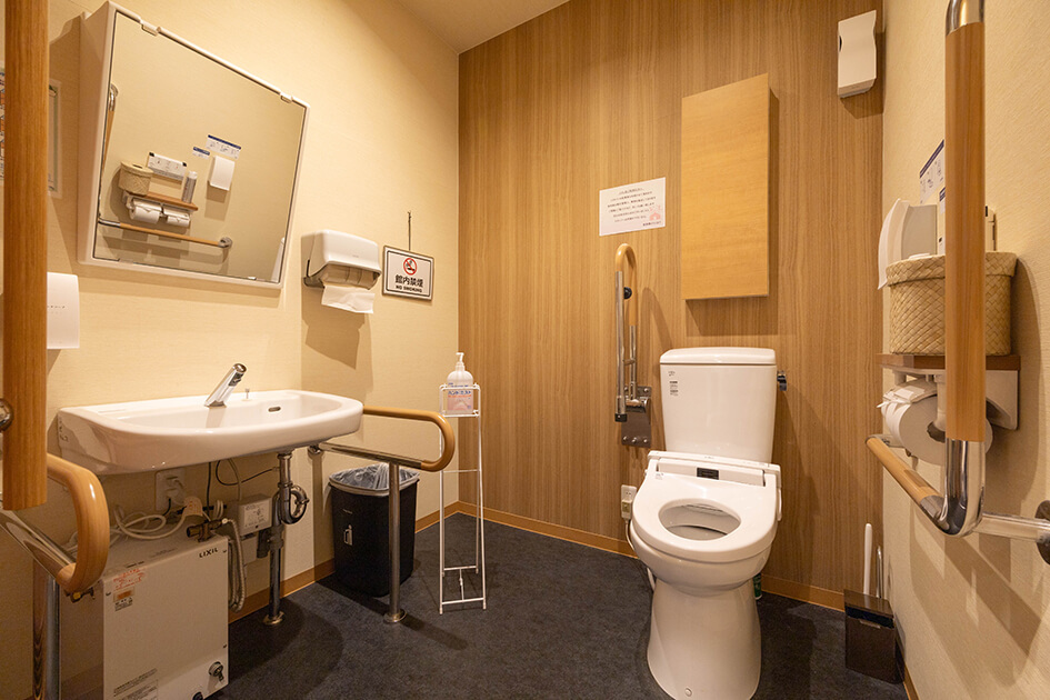 小さなお葬式 大津際川ホールバリアフリーのお手洗い