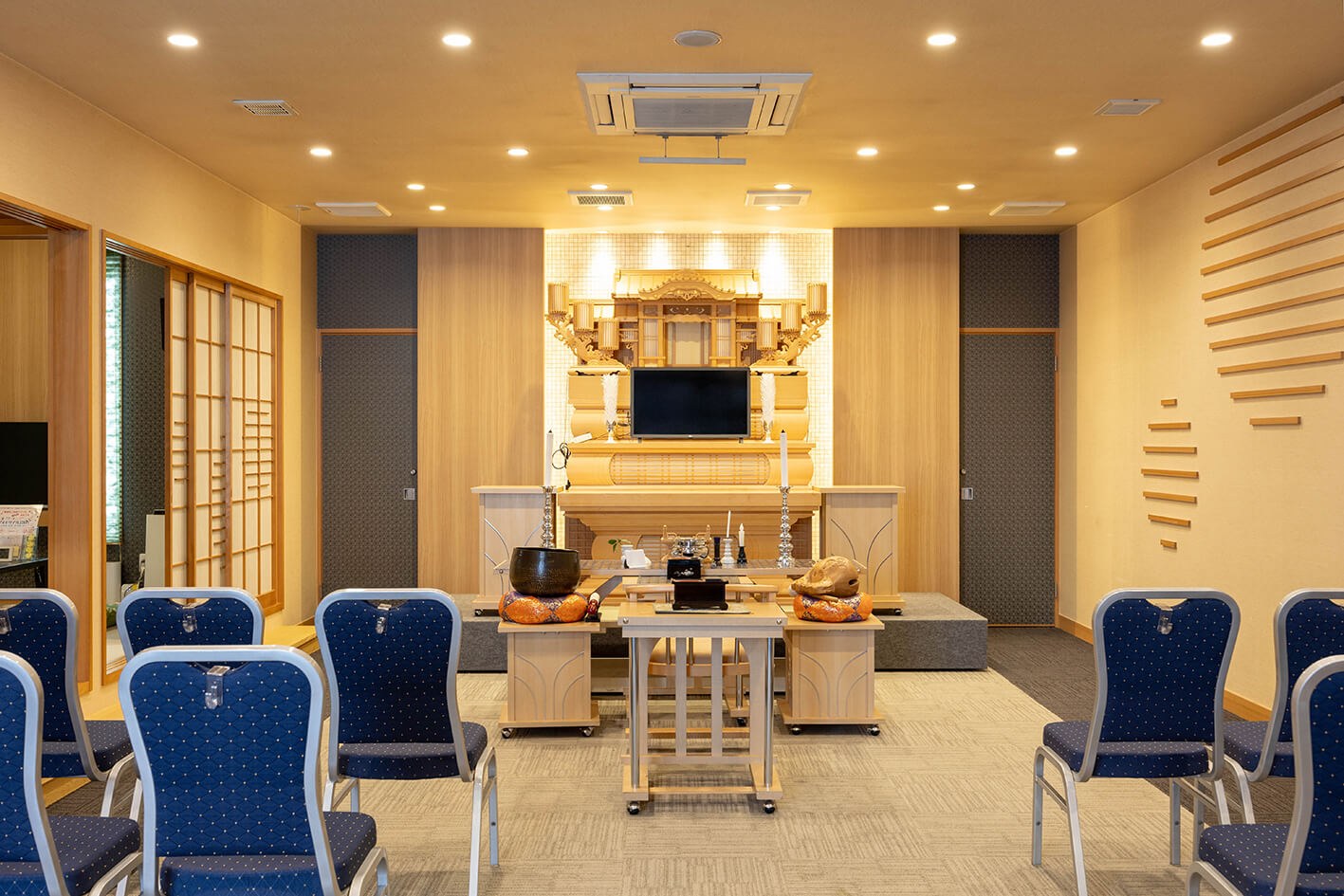 小さなお葬式 大津瀬田ホール祭壇