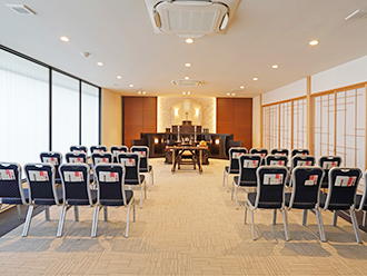 小さなお葬式 栗東ホール式場内