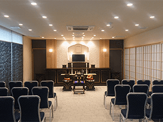 小さなお葬式 高槻西ホール式場内